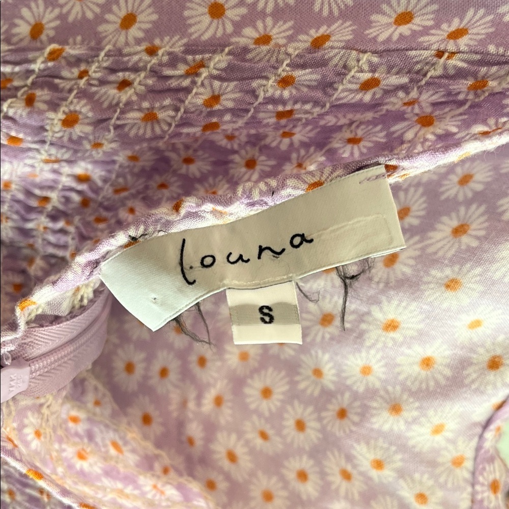 3 Louna Dresses (Size: 2 smalls and 1 large) Elegant Lavender Floral Chemise - Picture 5 of 8